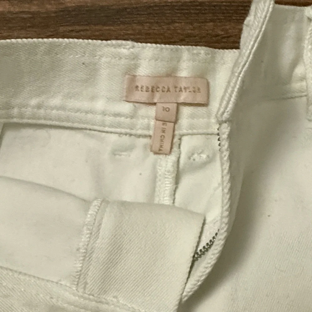 Rebecca Taylor High Waist Cream Shorts - Picture 2 of 3